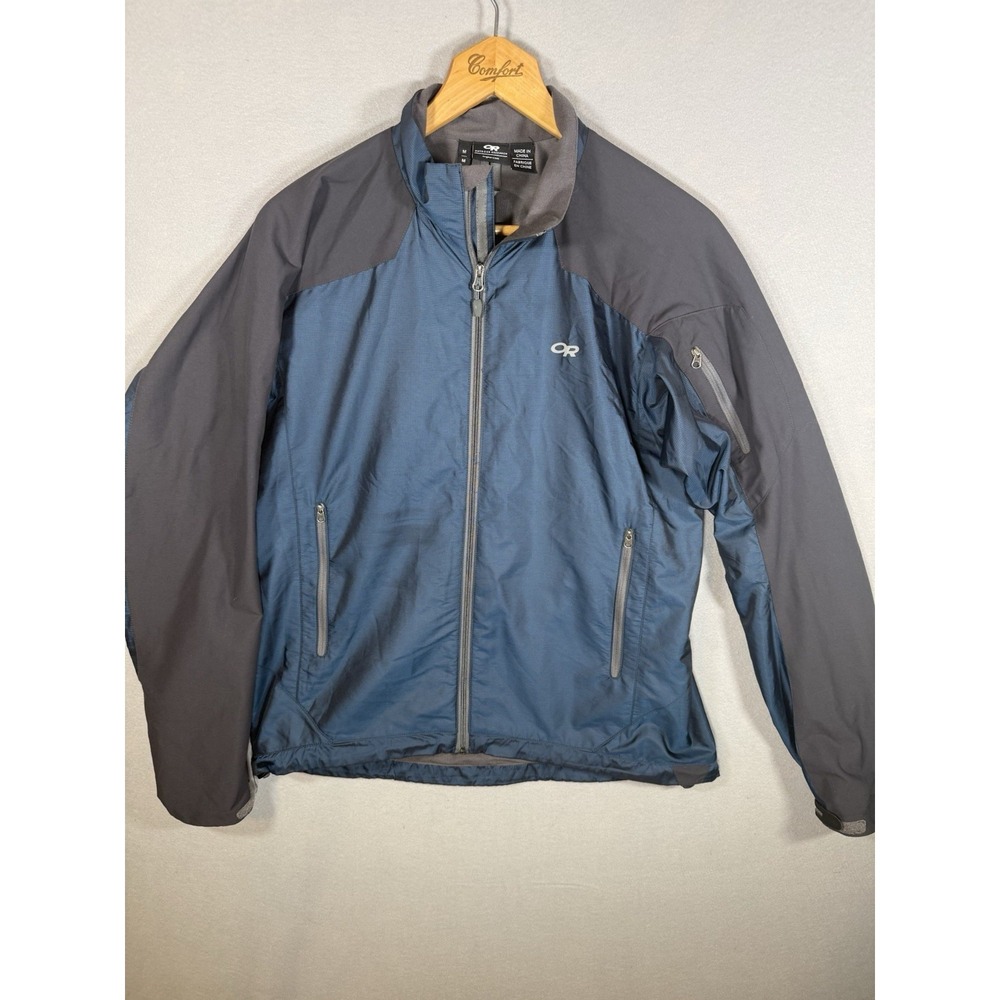 Outdoor Research Marvel Jacket Blue Size Medium Fleece Lined Windbreaker Full Zi